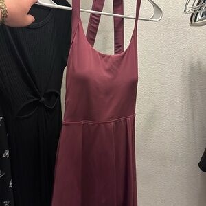 HALARA Pink Sleeveless Halter Sundress